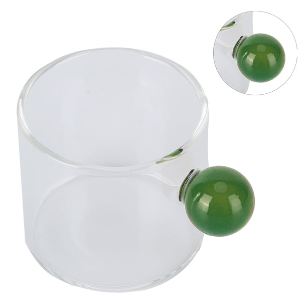 Taza de agua de vidrio, taza de vidrio para té, taza de café de vidrio transparente, taza de vidrio para té, alta capacidad