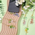 thumbnail image 4 of 6Pcs 6 Colors Mobile Phone Charms Smart Phone Plug Charm Acrylic Plastic Pink Green Yellow Flowers Imitation Pearl Beads Dustproof Plug Charms, 4 of 7