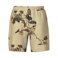 thumbnail image 4 of Lsque Mens Swim Trunks Vintage Bird Pattern - Bathing Suit Compression Liner - Beach Swim Shorts Swimwear - (S-3XL) - Stretch Quick Dry -X-Large, 4 of 9