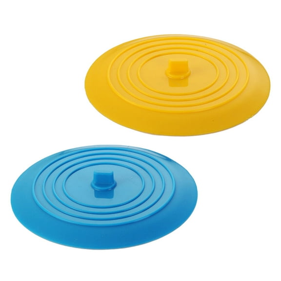 2pcs Large Round Silicone Drain Plugs for Basin, Sewer Cover, and Drain Hole Protection