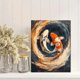 thumbnail image 2 of Qisvanset 12x16 Inch With Frame 2D Flat Wall Art Japanese Koi Fish Oriental Nature Ready To Hang Wall Art, 2 of 8