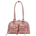 thumbnail image 3 of Bolso Hobo Elegante Cuero PU Con Bolsillos Dobles para Viajes Diarios Mujer () Rosa, 3 of 3
