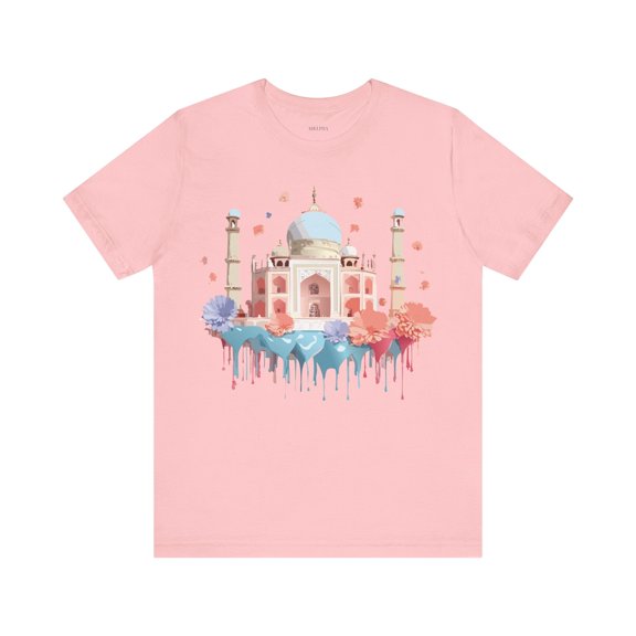 Unisex Taj Mahal Graphic Tee Vintage Inspired By Art Design Collection
