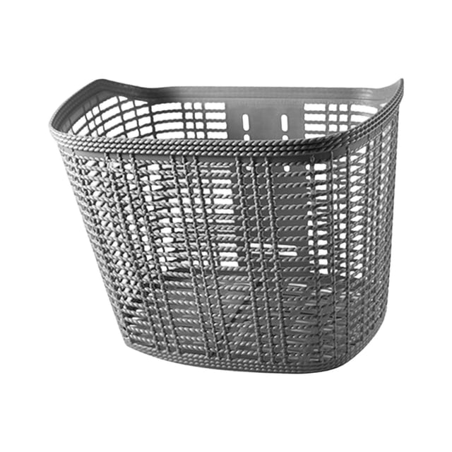 Almencla Bicycle Basket Carrying Luggage Storage Organizer for Shopping Riding Travel S Gray