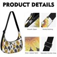 thumbnail image 2 of Nylon Crescent Bag for Women Men Trendy, Floral Medium Crossbody Dumpling Bags with Adjustable Strap Lightweight Travel Shoulder Tote Half Moon Hobo Bag, 2 of 5