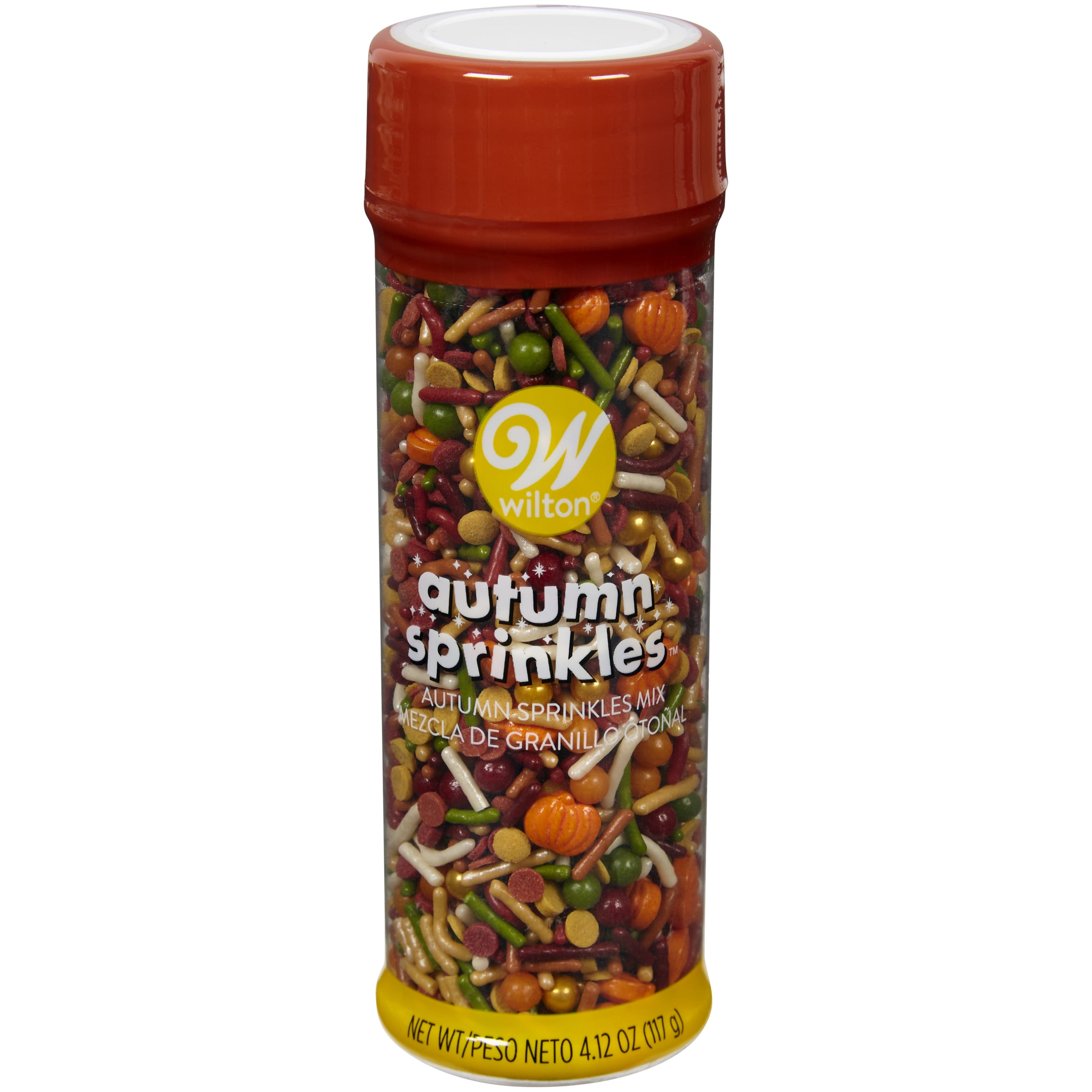 Wilton Fall Pumpkins and Jimmies Sprinkles Mix, 4.12 oz