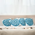 thumbnail image 7 of Ambesonne Blue Throw Pillow Cover 4 Pack, Abstract Fractal, 16", Blue, 7 of 7