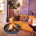 thumbnail image 1 of Brasero Rustique Portable Rond avec Poignées pour Balcon, 1 of 10