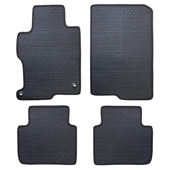 ecoMats Honeycomb All Weather Floor Mats for 2013 to 2017 Honda Accord, Front and Rear, Odorless