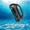 thumbnail image 5 of Monster Adventurer Max Boombox Altavoz Bluetooth, Altavoces Exteriores Impermeables IPX7 con subwoofer Doble, Sonido estéreo de 100 W y Graves Ricos, Altavoces inalámbricos para el hogar, Fiesta, Play, 5 of 5