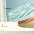 thumbnail image 5 of Washranp 2Pcs Soft Silicone Body Scrubber Shower Brush,Bamboo Handheld Cleansing Massage Skin Brush Gentle Exfoliating and Lather Well, 5 of 5