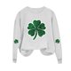 thumbnail image 4 of RKSTN Women's St Patrick's Day Sweatshirt Plus Size Crewneck Irish Gift St Patricks Luckys Shamrocks Graphic Print Hoodless Sweatshirts Top Womens Casual Round Neck Loose Fits Long Sleeve T Shirts, 4 of 5