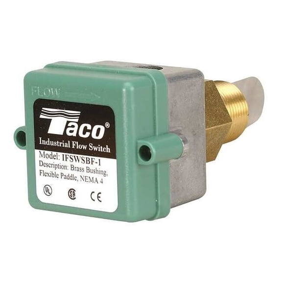 Taco Flow Switch, 3.5 to 600 fpm,SPDT IFSWSBF-1