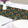 thumbnail image 4 of Yayeee Table Runner 70 inches Long for Home Kitchen Rectangle Dining Table Holiday Party Decoration, Blue Art Sunflowers, 4 of 7