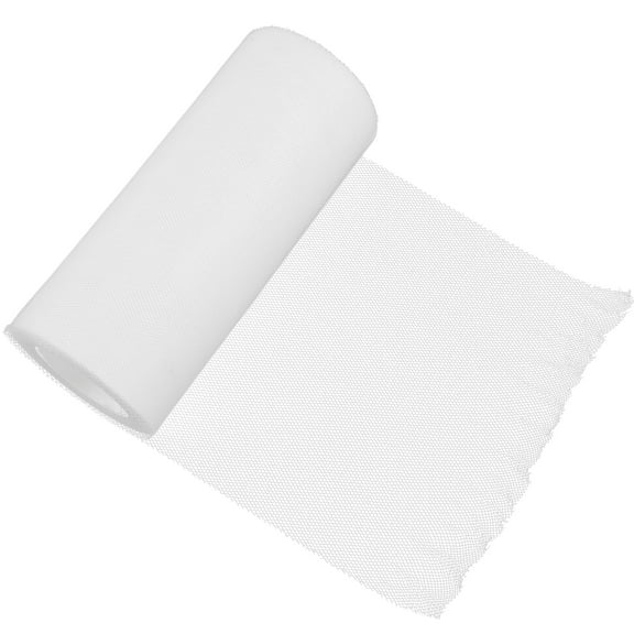 KALLORY White Tulle Fabric Rolls for Wedding Decorations, Craft Supplies, Party Decor, Projects, 1 Set
