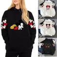 thumbnail image 2 of Sudadera con capucha de Mickey Minnie Mouse para mujer, abrigo de otoño/invierno, sudadera con capucha de Disney, ropa de mujer, sudaderas de manga larga, 2 of 4