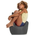 thumbnail image 4 of Posh Creations Pasadena Bean Bag Chair, Kids, 1.8 ft, Charcoal Gray, 4 of 6
