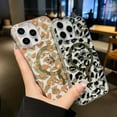 thumbnail image 2 of Dteck iPhone 16 Pro Max Case, Glossy Leopard Print Back Cover, Shock-Absorbent PC+TPU, Magnetic Slim Protective Cover for iPhone 16 Pro Max, Yellow, 2 of 6