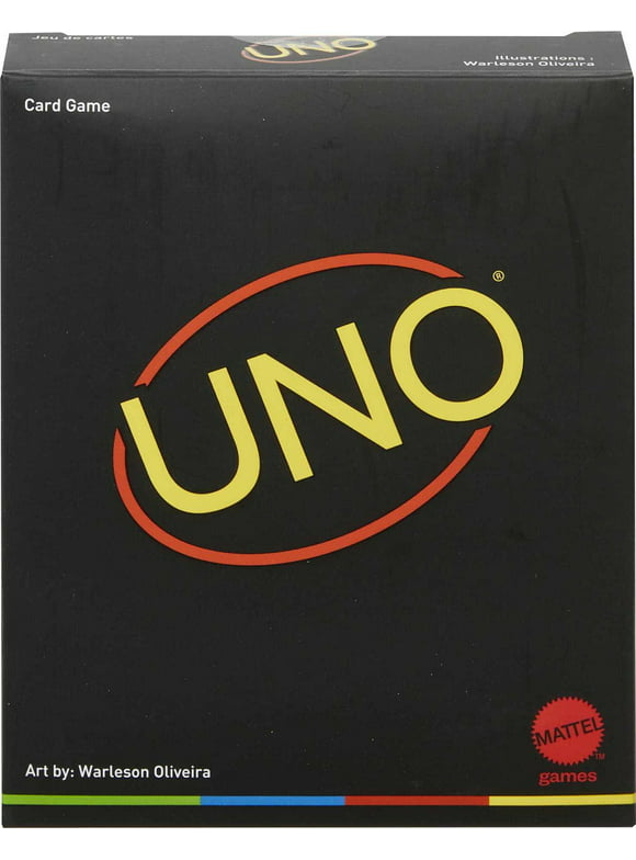 UNO Minimalista Card Game for Adults & Teens Featuring Designer Graphics by Warleson Oliviera