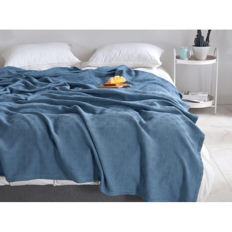 Gespout Cotton Full Size Summer Blanket Soft Breathable Thermal