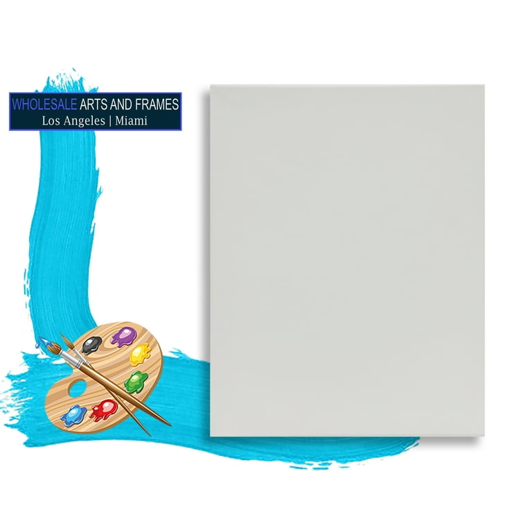 1-1/2 Gallery Depth Blank Stretched Canvas 10x10 2 PK 13oz Professional  Artist Quality, 100% Cotton, Art Supplies for Crafts, Gesso-Primed for Oil,  Acrylic & Mixed Media by WholesaleArtsFrames-com 