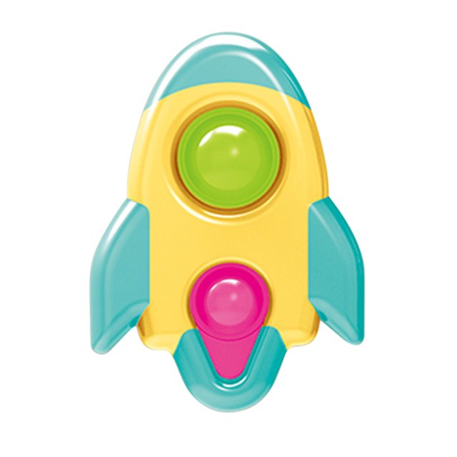 Rocket Dimple Sensory Toys Alivio del estrés para niños Baby Finger Board Hand Squeeze Tmvgtek juguetes de los niños