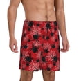 thumbnail image 2 of Fotbe A Web With A Spider 1 Pantalones Cortos de Pijama para Hombre, Ropa de Dormir, Pantalones de Pijama Cortos para Hombre-4X-Large, 2 of 6