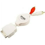 Cables Unlimited Ziplinq Retractable iPod 30Pin Dock to 2 RCA Audio Cable