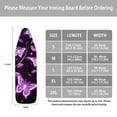 thumbnail image 5 of FKELYI Purple Butterfly Leaf Print Ironing Board Cover Iron Padding Covers with Elastic Edge & Nose Pocket Home Accessories Heat Resistant for Home Decoration Laundry Using, XL, 5 of 5