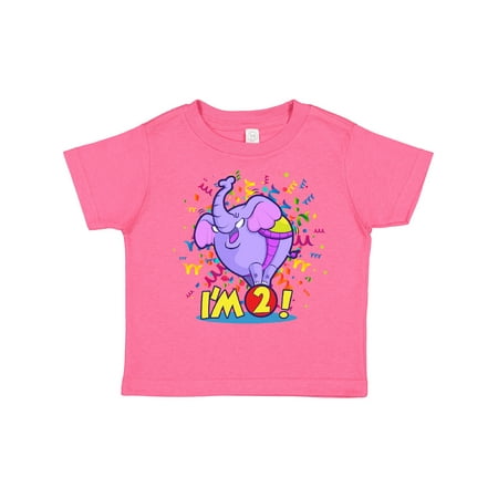 

Inktastic I m Two Elephant Gift Toddler Boy or Toddler Girl T-Shirt