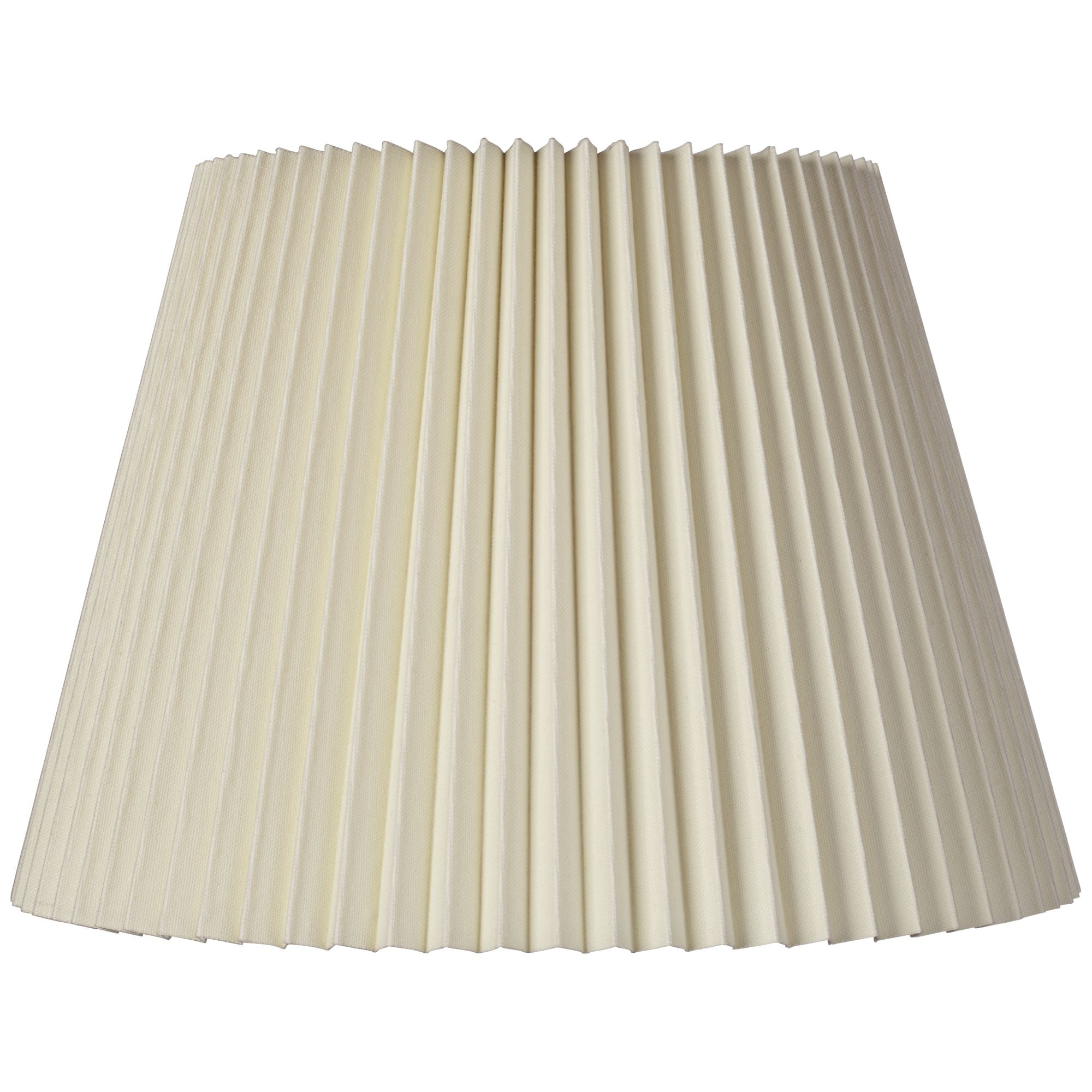 Bwood Ivory Linen Knife Pleat Lamp Shade 9x14 5x10 Spider