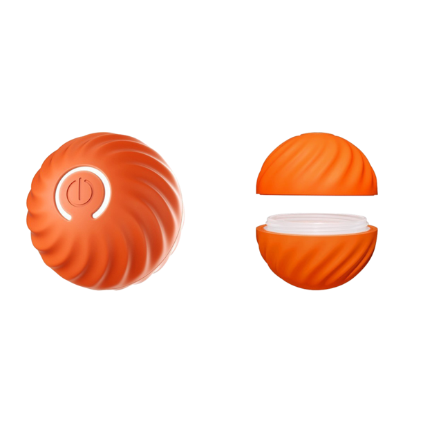 Bola Voladora para Mascotas Pelota interactiva para mascotas de juguete, pelota activada por movimiento automático para regalo de mascotas, color naranja