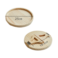 thumbnail image 4 of 2X Table d'Appoint Ronde Pliable en Bois à Clipser pour Canapé Grand, Table d'Accoudoir pour Manger/boissons/collations/télécommande, 2 x Table, Couleur Bois, 4 of 7