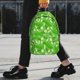 thumbnail image 2 of Easygdp Green Cucumber Mochila Ligera de 15 Pulgadas para Estudiantes, Mochila Cómoda para la Escuela y Viajes, Correas Ajustables, 2 of 6