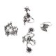 thumbnail image 5 of 4 Piezas Set Boho flor de material cristal s Florales de Nudillo para Las Mujeres de Yuyangstore Bohemian Jewellery Rings, 5 of 8