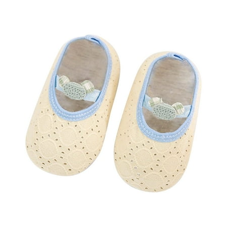 

KaLI_store Sandals for Baby Baby Boys Girls Sandals Soft Anti-Slip Rubber Sole Summer Outdoor Shoes Toddler First Walkers Yellow