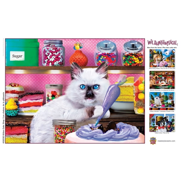 MasterPieces 300 Piece EZ Grip Jigsaw Puzzle - Kitten Cake Shop