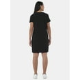 thumbnail image 4 of Time and Tru Women's Cotton T-Shirt Dress, Sizes XS-XXXL, 4 of 4