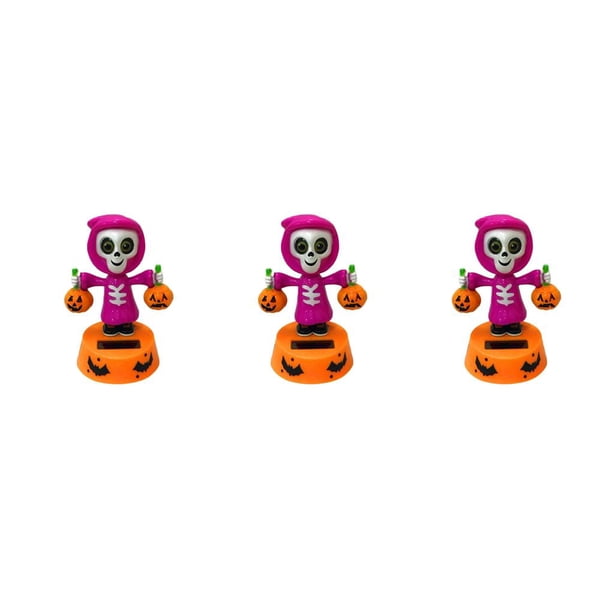 Matsuzay Decoración de dibujos animados de coche de escritorio de oficina de juguete de muñeca de calabaza de Halloween de baile con energía Solar Type7 NO7 Matsuzay CBP095466