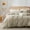 Beige, variant on ZOVAN Duvet Cover Set 100% Washed Cotton Super Soft Breathable Durable (Grey, Twin)