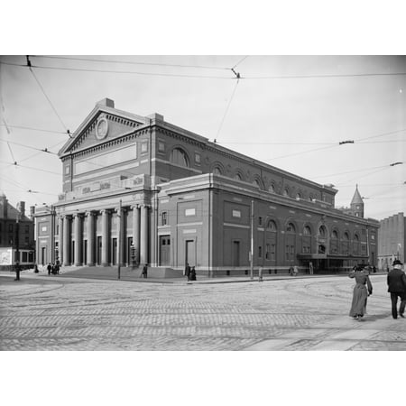 Boston Symphony Hall Nboston Symphony Hall Home Of Boston Symphony Orchestra Located On Massachusetts Avenue In Boston Massachusetts Built In 1900 Photograph C1904 Poster Print by Granger