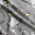 thumbnail image 1 of Soimoi Bird & Flowers PrintCotton Poplin Sewing Fabric Sold by The Yard 42 Inch WideSewing Craft Quilting/ Quilt Making Fabric -Gray1, 1 of 5