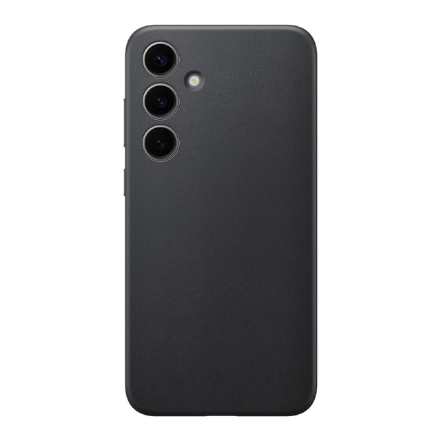 Funda para teléfono SAMSUNG Galaxy S24+ Plus de piel vegana negra