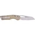 thumbnail image 2 of Microtech MSI Pocket Knife 3.88" Partially Serrated Sheepsfoot Bohler M390MK Apocalyptic Blade Fluted G-10 Handle Tan, 2 of 3
