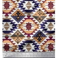 thumbnail image 1 of Soimoi Rayon Crepe Fabric Aztec Kilim Print Fabric by The Yard 46 Inch Wide, 1 of 1