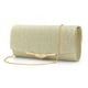 thumbnail image 3 of Bolso de noche para mujer, bolso de mano con cierre a presión, bolso de mano con purpurina para fiestas y banquetes. Oro, 3 of 9