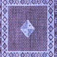 thumbnail image 1 of Ahgly Company Indoor Square Abstract Blue Modern Area Rugs, 3' Square, 1 of 4