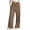 Brown#05, variant on Pants for Women Baggy Elastic Waisted Flare Sweatpants Sports Drawstring Pants Pleated Joggers with Pockets Palazzo Trousers
