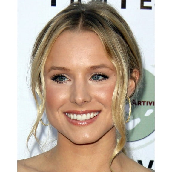 Kristen Bell Close Up Head Shot 24x36 HD Aluminum Wall Art