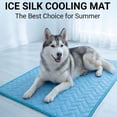 thumbnail image 2 of Dog Cooling Mat Indoor Outdoor, Self Cooling Pad for Dogs & Cats Breathable Washable Summer Pet Cool Mat, Floor Dog Bed for Floor Crate Car Travel Use, 2 of 7
